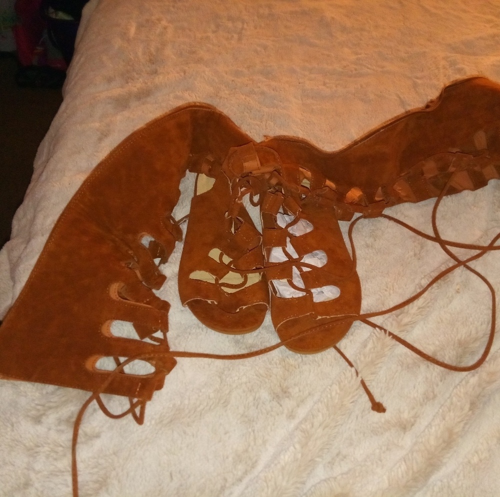 Cape robbin lace up sandals